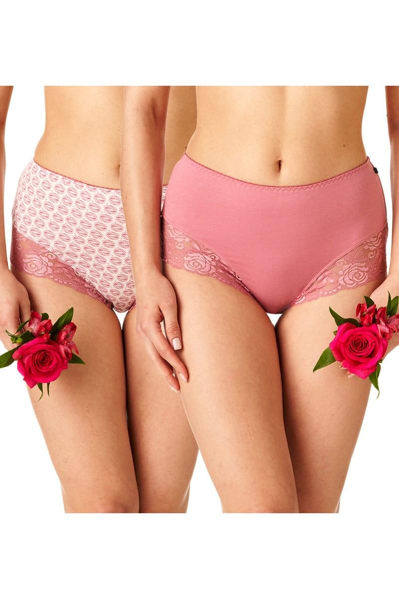 Трусики-шортики Key р. 6/XXL Шампань/Рожевий (79331)