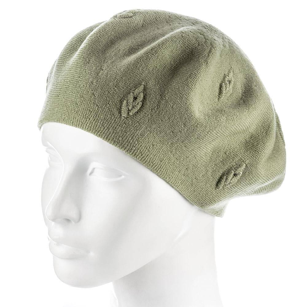 Берет Zolly ZH236 подвійної вовняний дрібної вязки Фісташковий (117756)