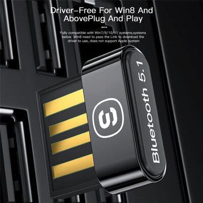 Адаптер Essager Mini Bluetooth USB 5.0 Черный (610975) - фото 2 Адаптер Essager Mini Bluetooth USB 5.0 Черный (610975) - фото 2