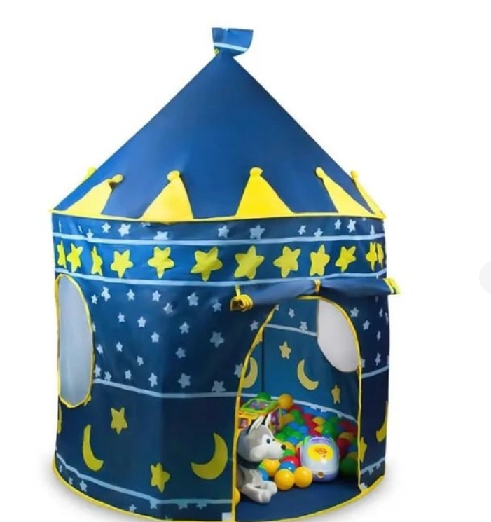 Детская палатка игровая Замок шатер Синий (45Bblu) - фото 1