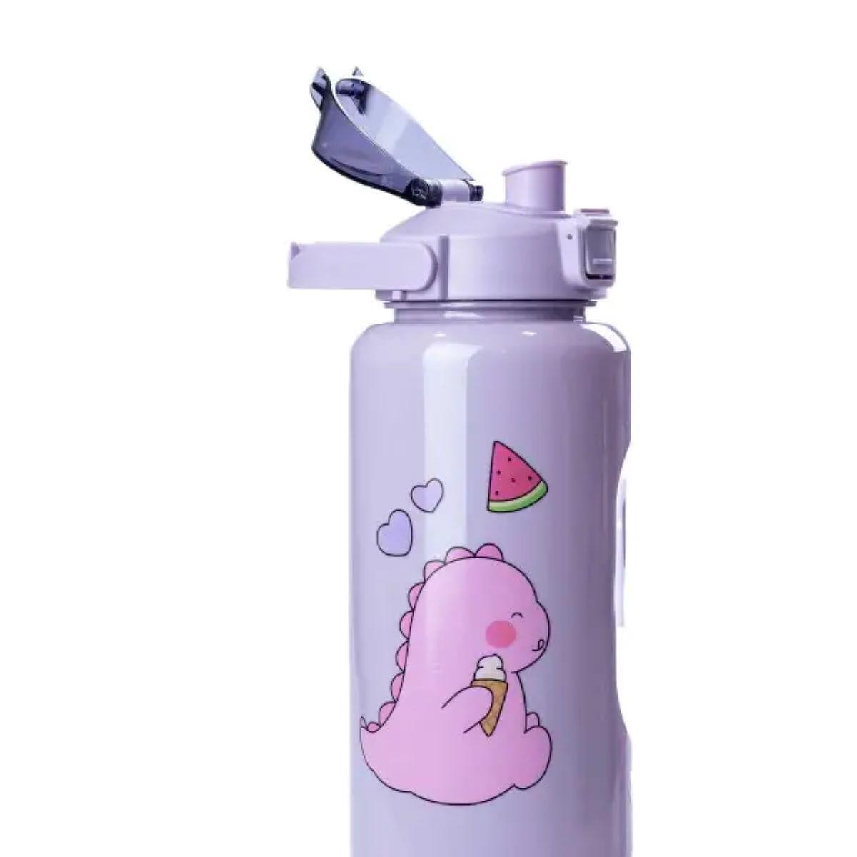 Набір багаторазових пляшок 3в1 Дракоша 0,3 л/0,7 л/2 л Фіолетовий (HPZSB120013V) - фото 3