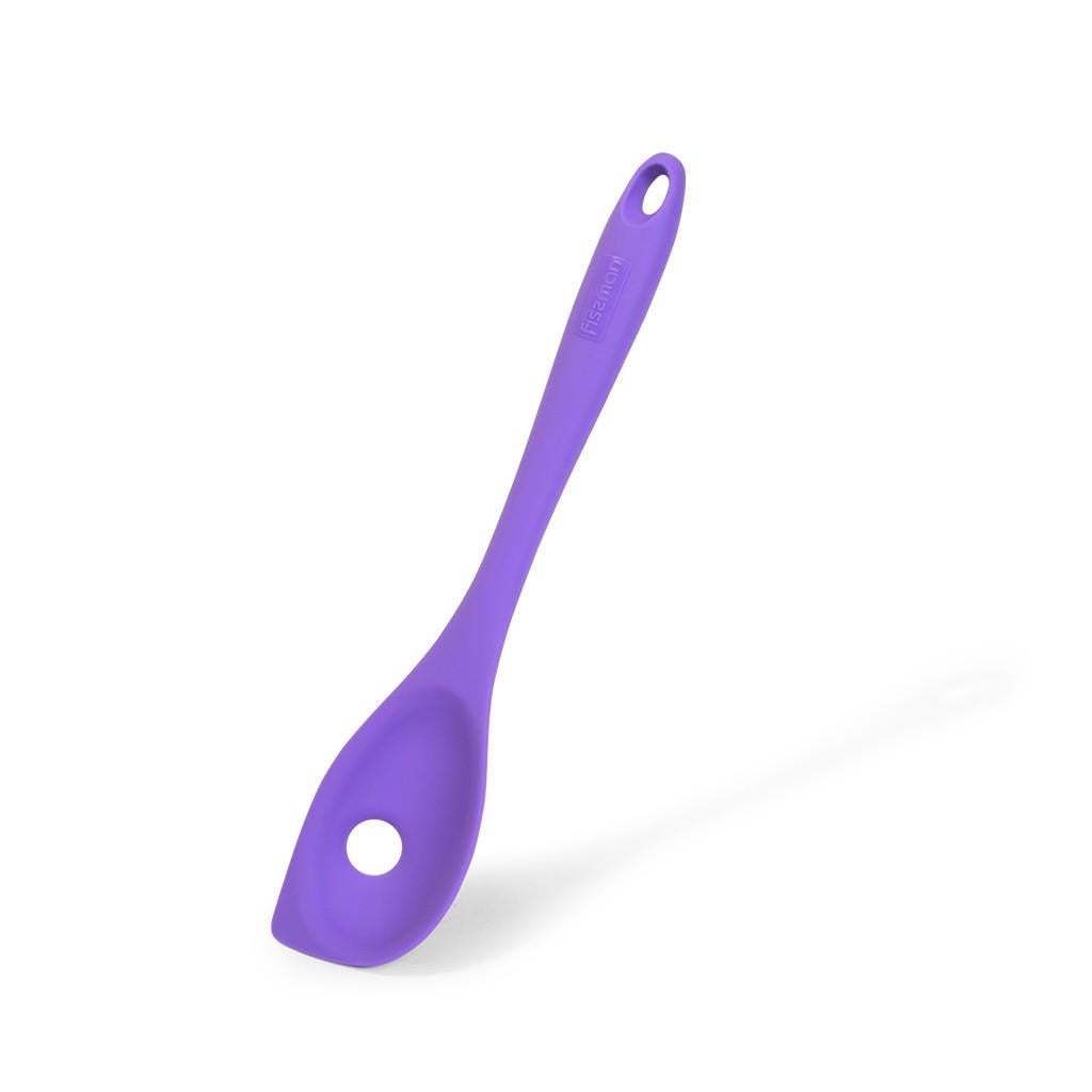 Ложка с отверстием Fissman Iris 27x5,8x2 см из силикона Фиалковый (TL-1322.1.CS) Ложка с отверстием Fissman Iris 27x5,8x2 см из силикона Фиалковый (TL-1322.1.CS)