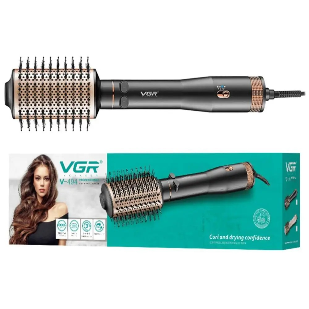 Фен-щітка VGR V-494 Black (9118) - фото 3 Фен-щітка VGR V-494 Black (9118) - фото 3