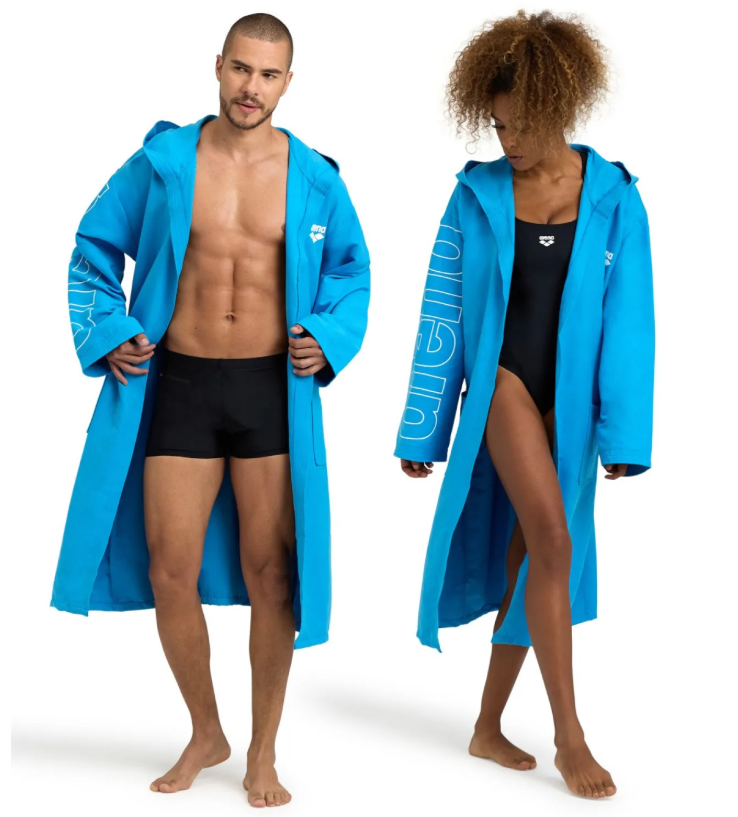 Халат Arena Zeal Plus 005308-401 XXL Сіро-блакитний (3468336945599)