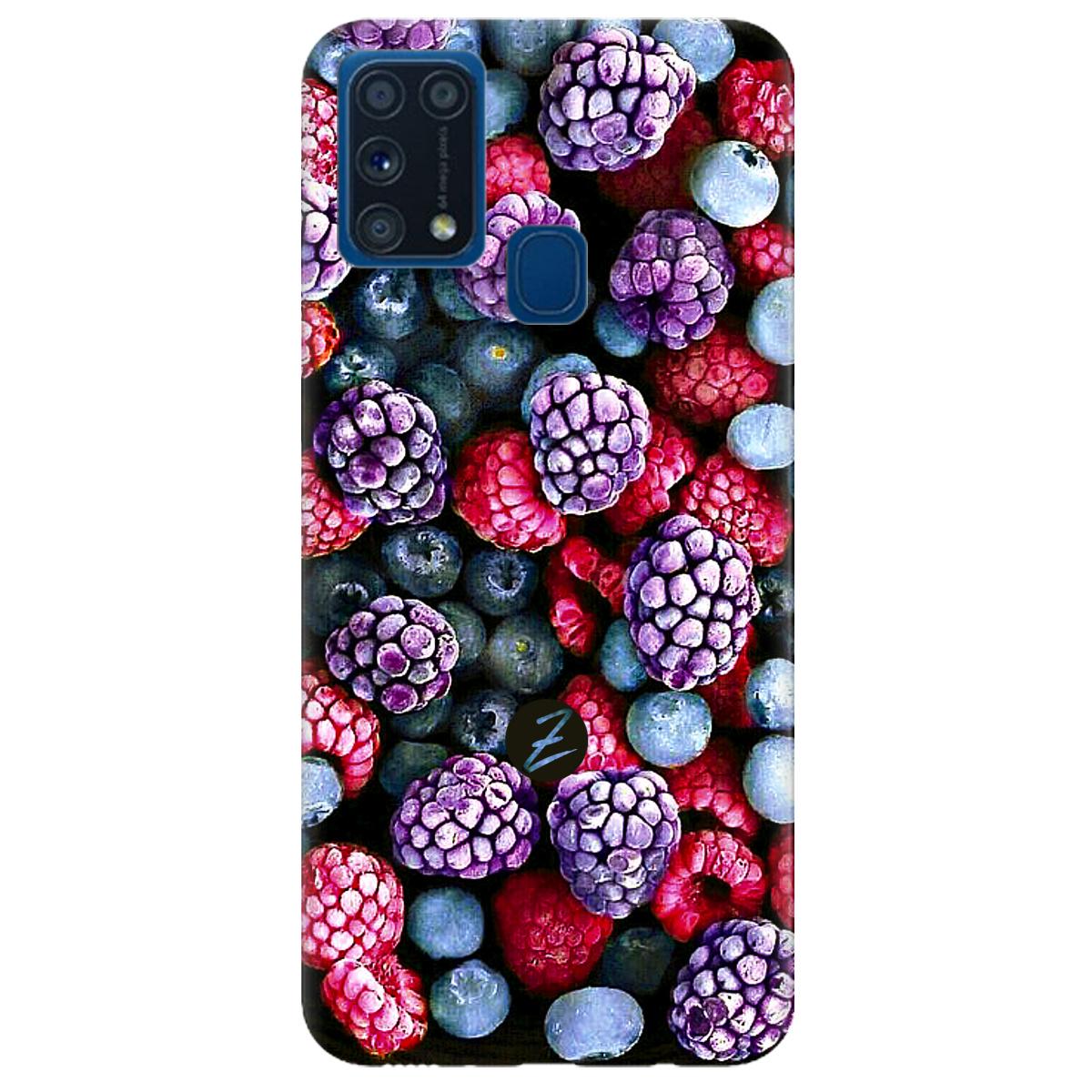 Силиконовый чехол Zorrov для Samsung Galaxy M31 - Frosty berry (14190040099098244) - фото 1