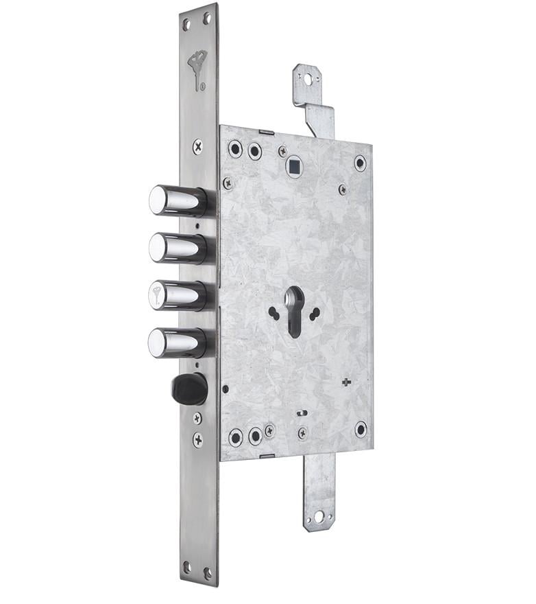 Замок врезной Mul-T-Lock 3-WAY DIN 014A SS UNIV (1690654623)