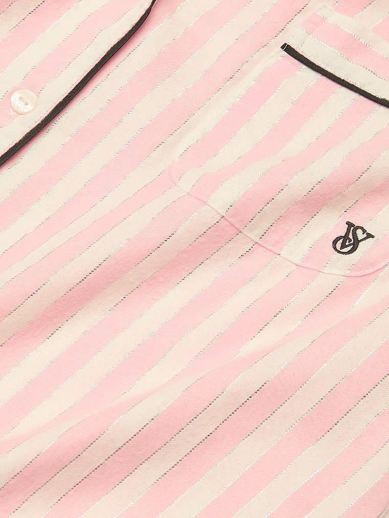 Піжама сорочка/штани фланель Victoria's Secret Flannel Long Pajama смужка Set XS Рожевий (26911278) - фото 3 Піжама сорочка/штани фланель Victoria's Secret Flannel Long Pajama смужка Set XS Рожевий (26911278) - фото 3
