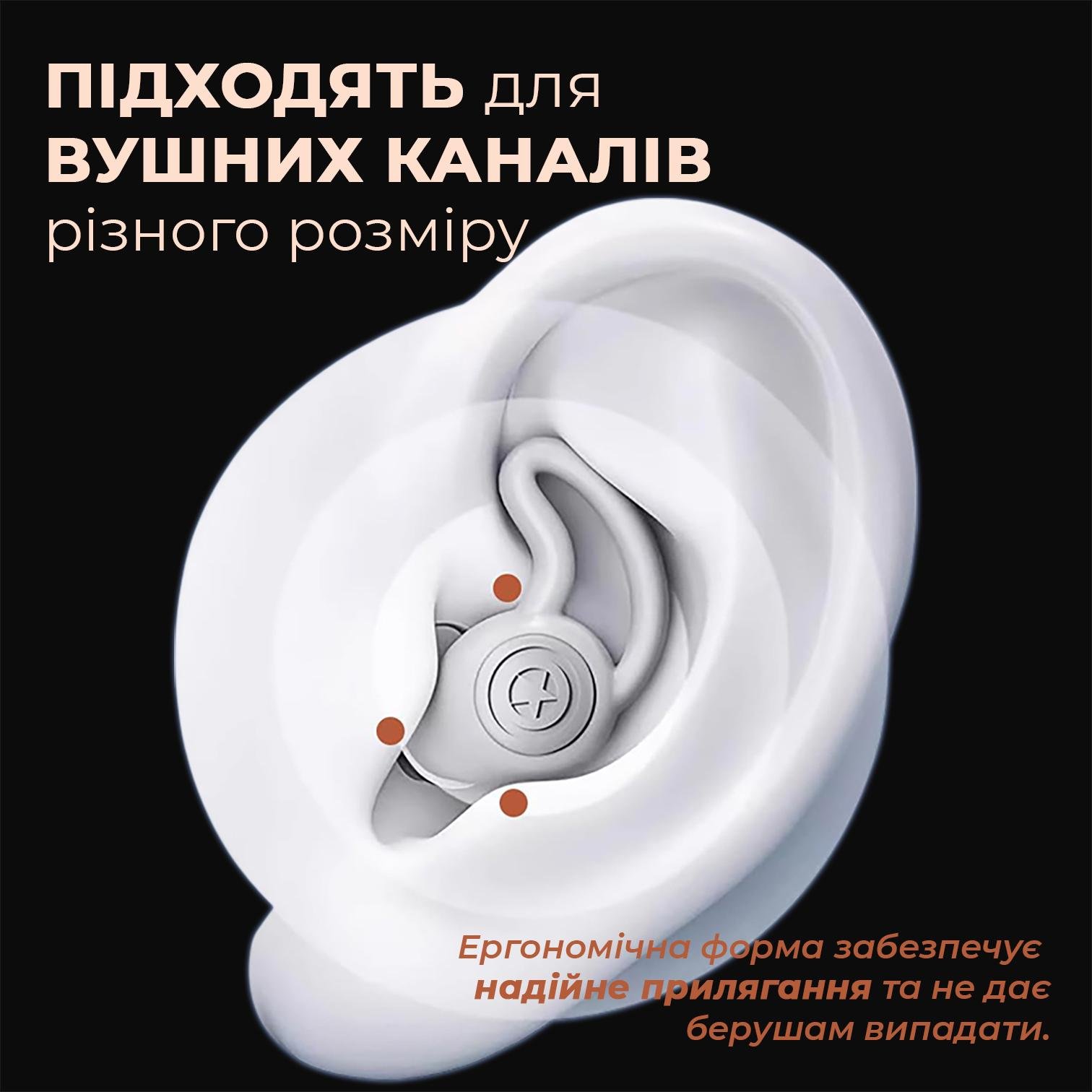 Беруши для сна Univerza Акула силиконовые шумоподавляющие анатомические в футляре Черный - фото 6 Беруши для сна Univerza Акула силиконовые шумоподавляющие анатомические в футляре Черный - фото 6