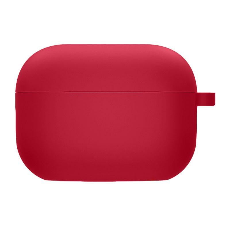 Футляр силіконовий Epik для навушників Airpods 4 з мікрофіброю Червоний/Rose Red (00000075783_17)