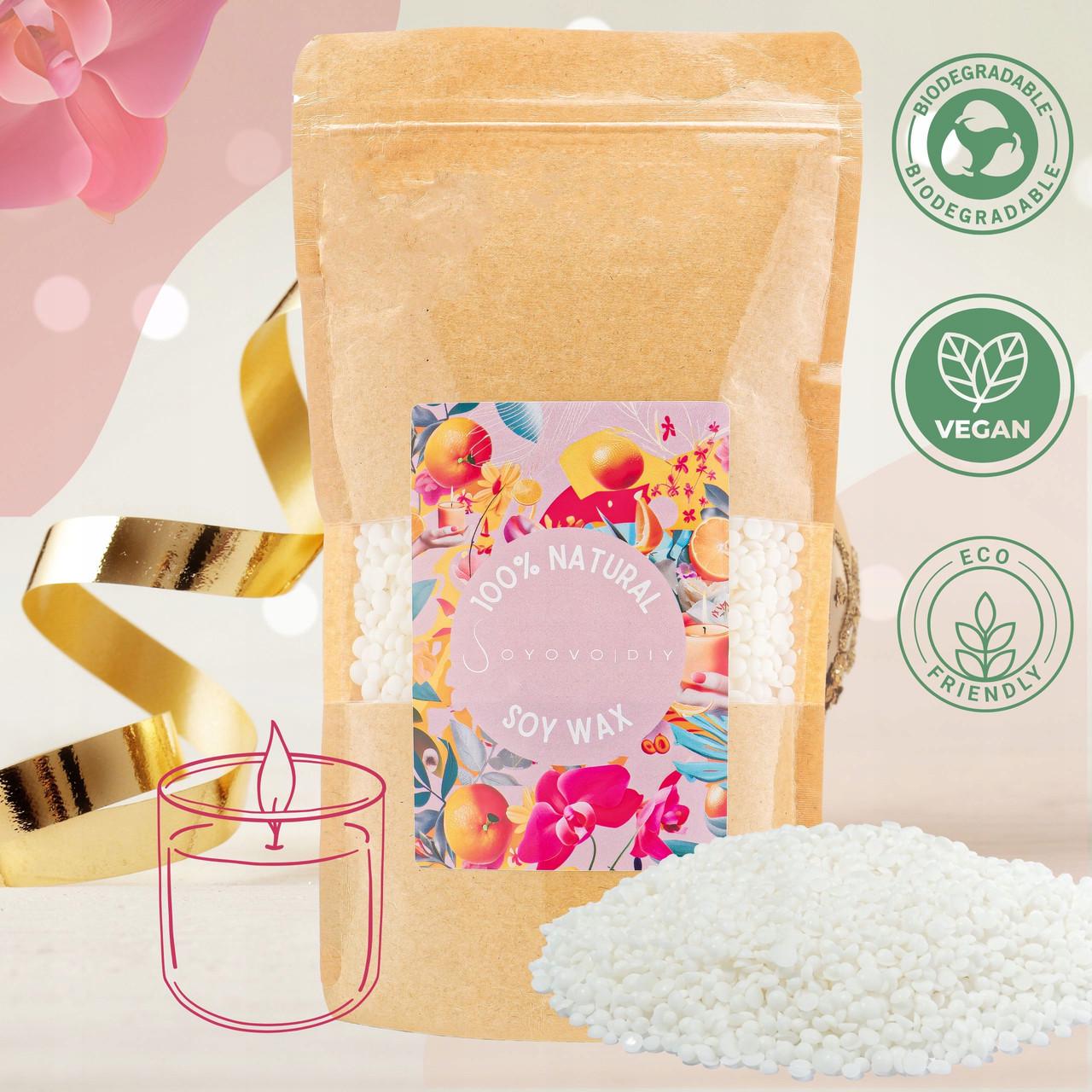 Набір для виготовлення соєвих свічок Diy квіти ефірна олія - фото 5