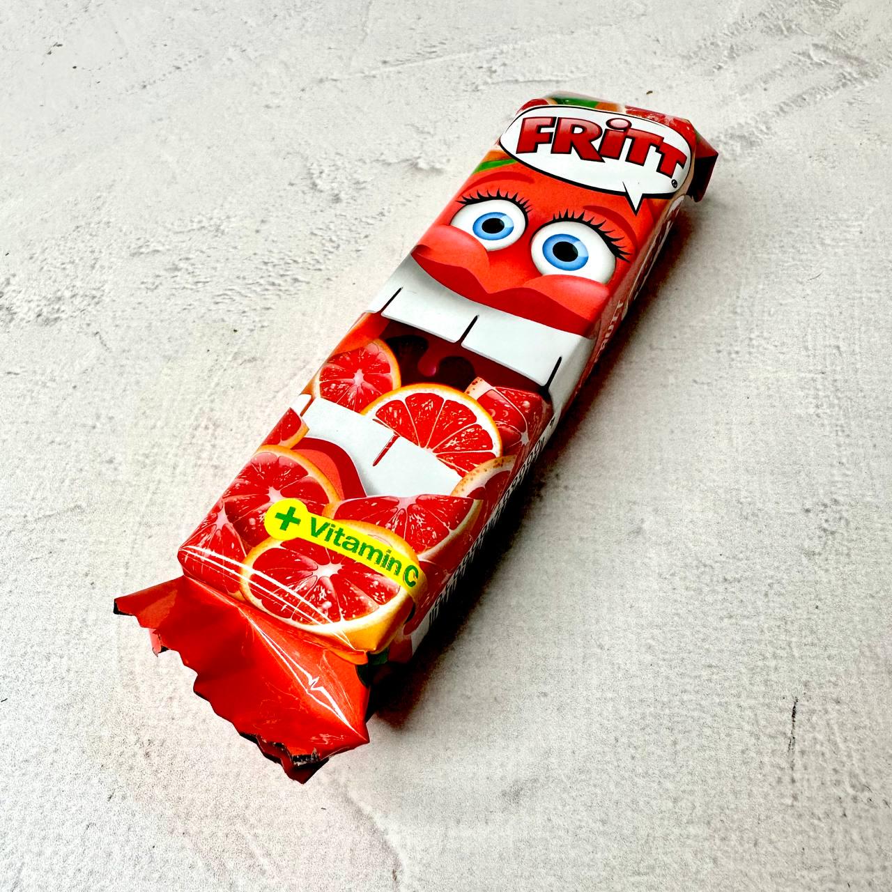 Цукерки жувальні Fritt зі смаком грейпфрута і вітаміном С 70 г Цукерки жувальні Fritt зі смаком грейпфрута і вітаміном С 70 г