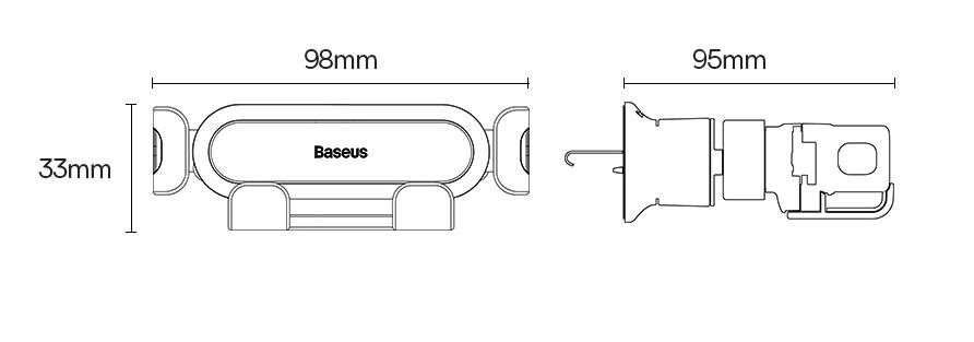 Держатель для телефона в машину BASEUS Stable Gravitational Car с боковой гравитацией (1774125127) - фото 8 Держатель для телефона в машину BASEUS Stable Gravitational Car с боковой гравитацией (1774125127) - фото 8