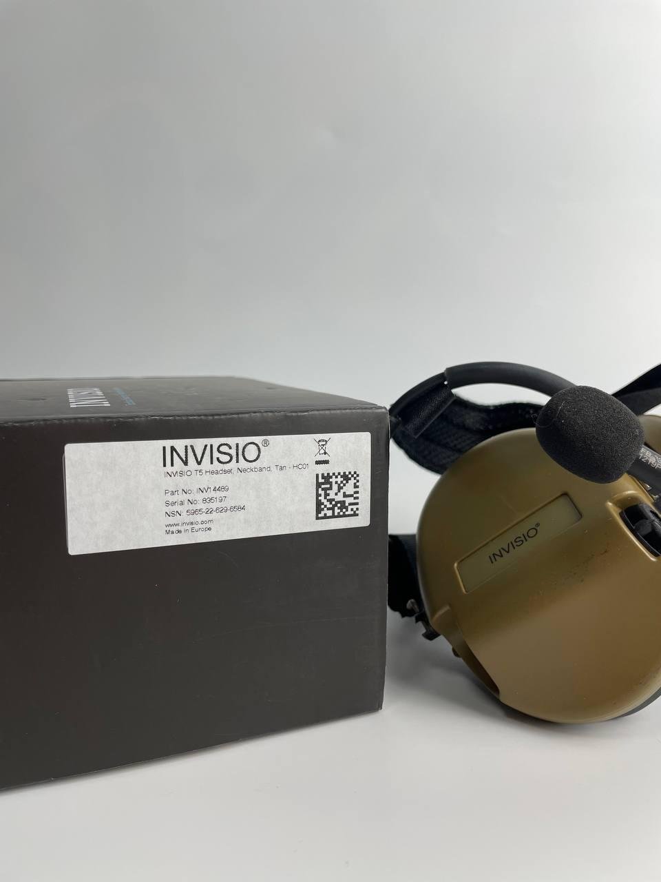 Навушники активні Invisio T5 Tactical Communication Headset Single Comm (41619) - фото 3