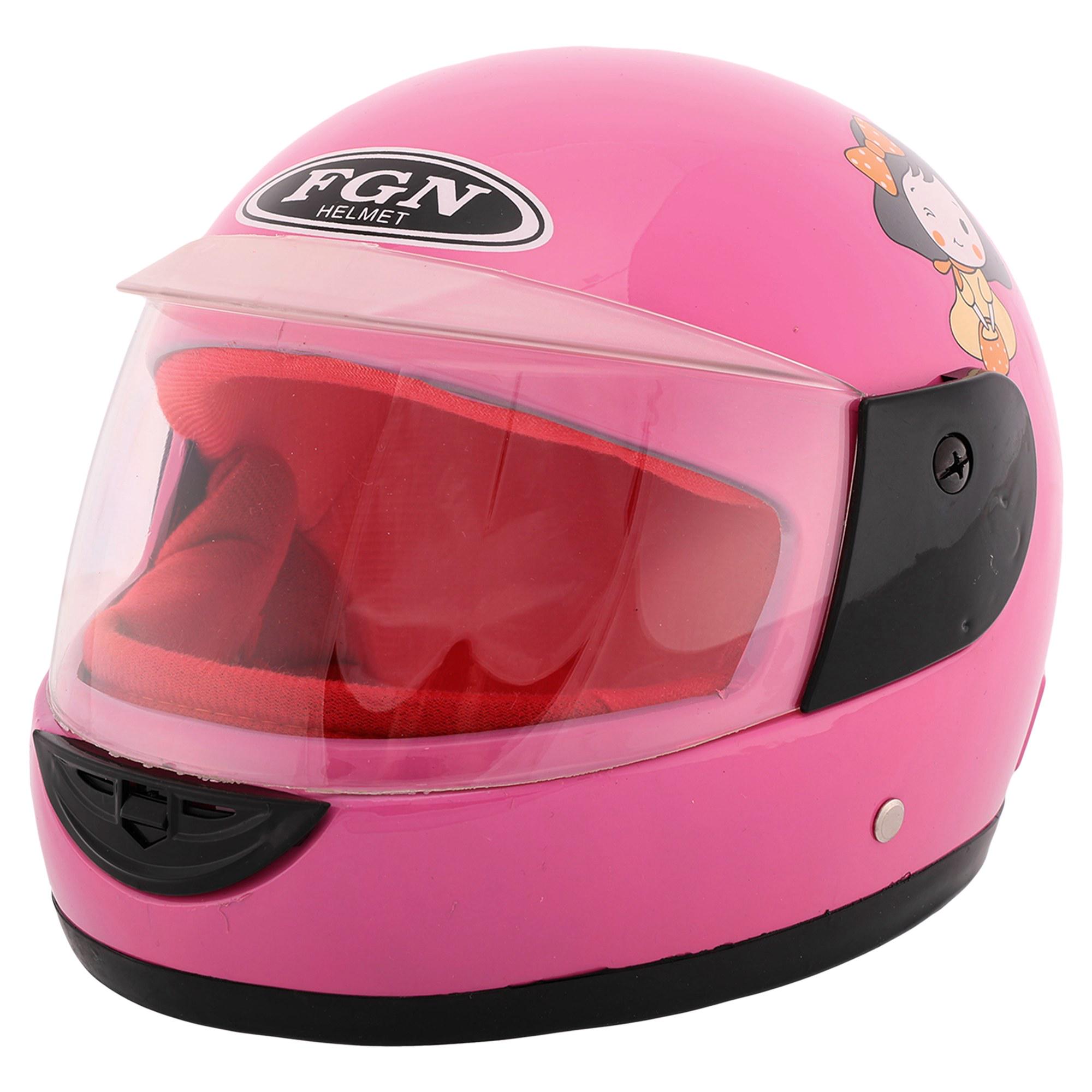 Детский мотошлем FGN M-501 интеграл full face PP S Розовый (M-501_Розовый_S)