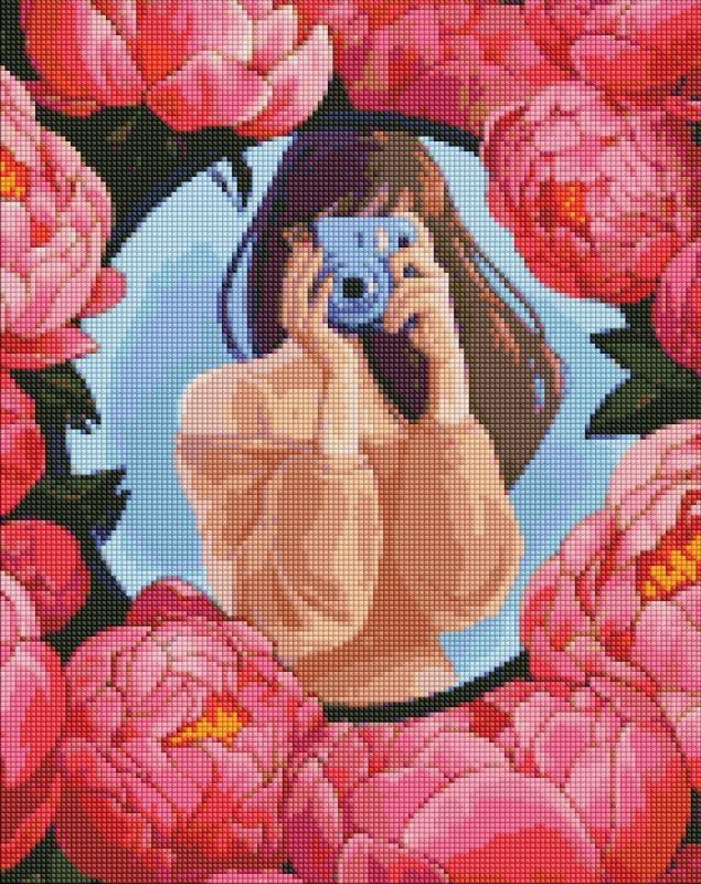 Мозаика алмазная/вышивка Цветочное селфи 40x50 см (AMO7396)