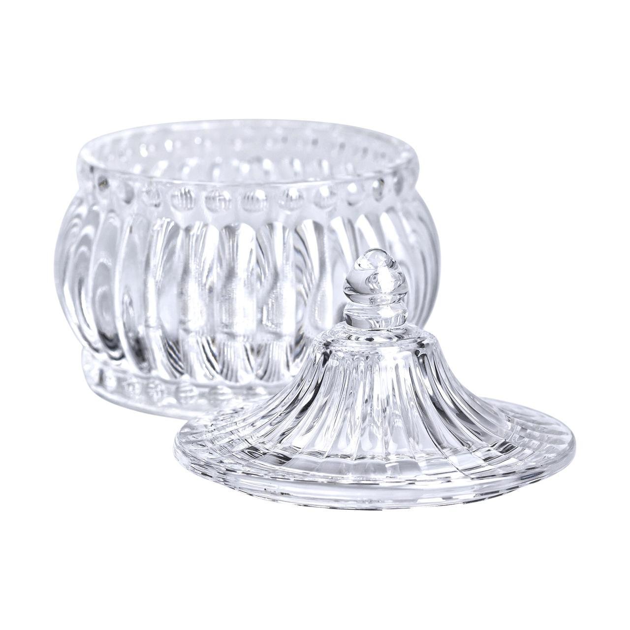 Цукерниця скляна з кришкою у східному стилі 8 см (5948)