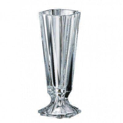 Ваза для цветов Bohemia Metropolitan на ножке/богемское стекло h 39 см (8KG46/99U18/390)