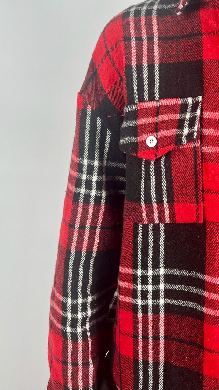 Сорочка жіноча Бренд #0223-02 OS Червоний (24064043) - фото 3 Сорочка жіноча Бренд #0223-02 OS Червоний (24064043) - фото 3