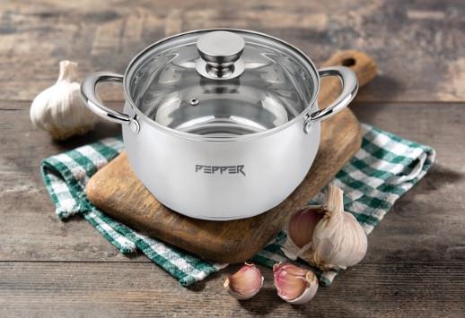 Каструля Sesame індукцією та скляною кришкою 2,6 л 18х10,5 см - фото 3 Каструля Sesame індукцією та скляною кришкою 2,6 л 18х10,5 см - фото 3