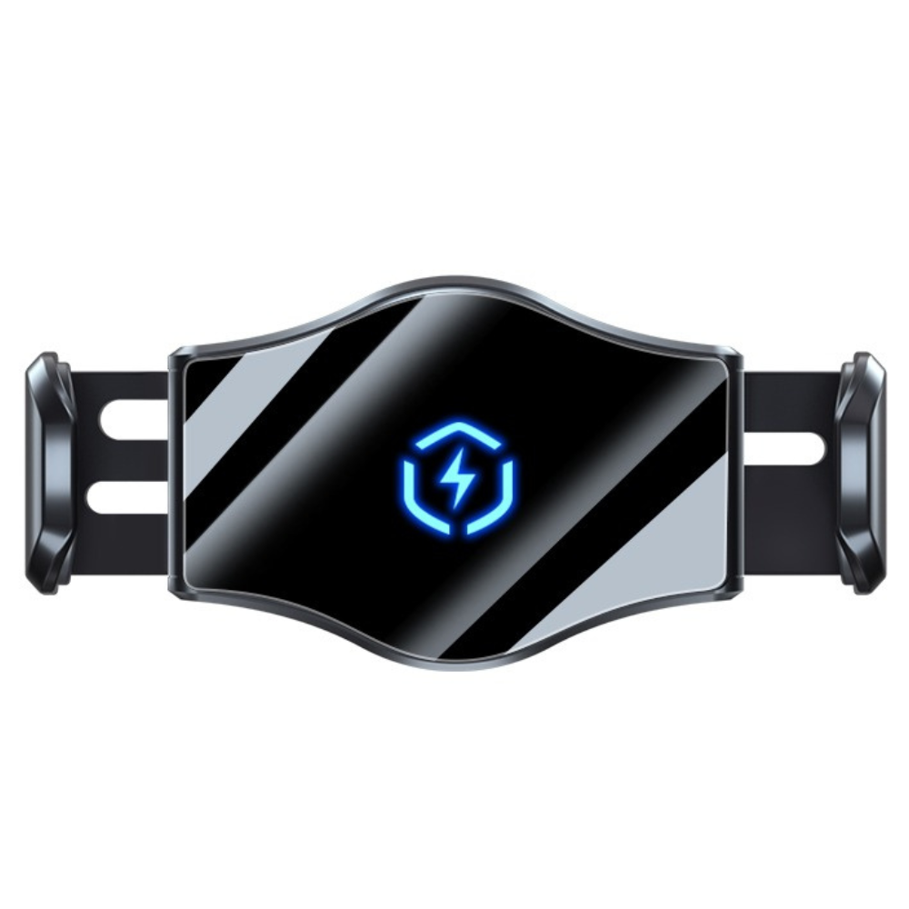 Держатель для телефону автомобильный с беспроводной зарядкой 15W в машину с поворотом на 360 градусов Черный