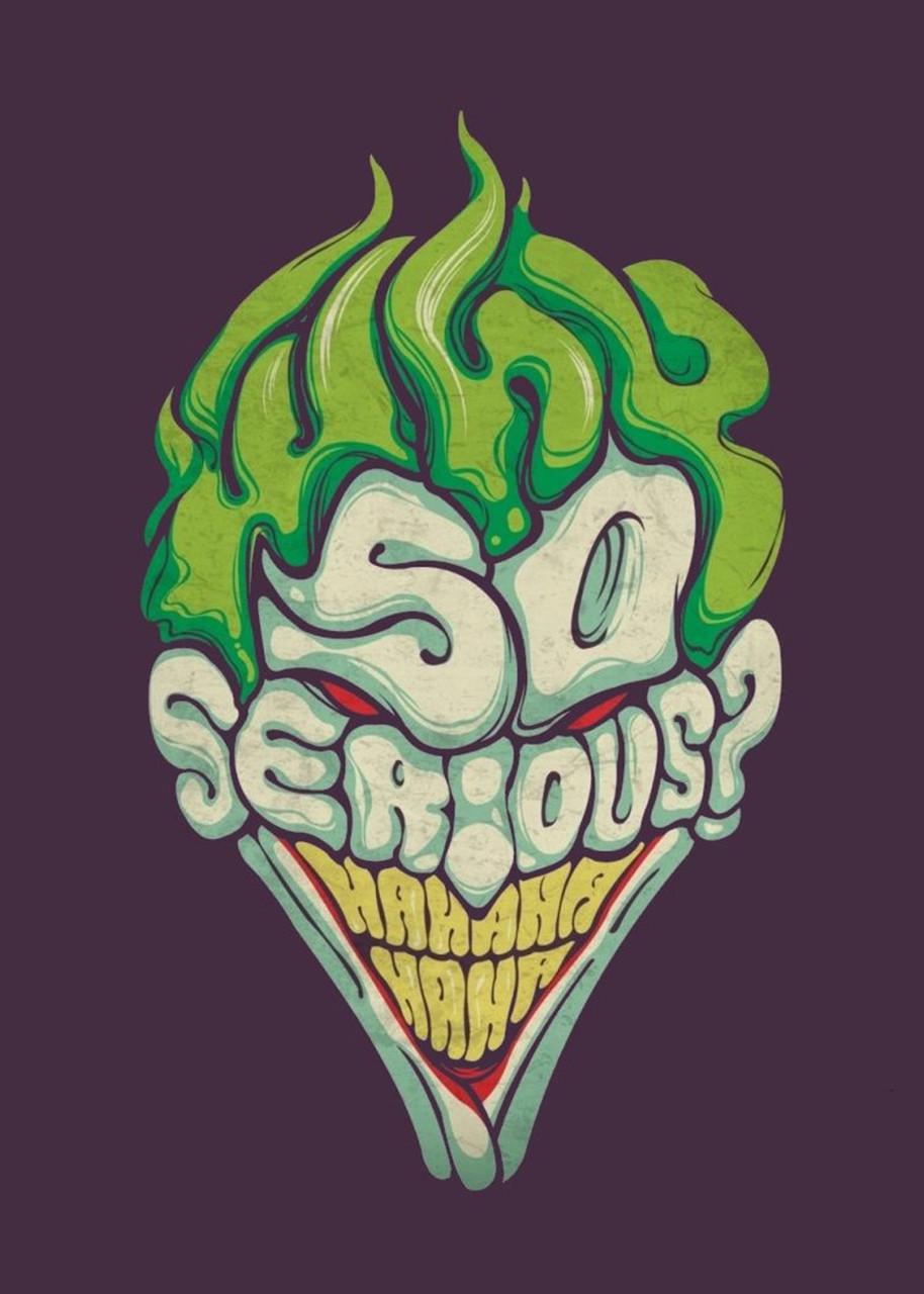 Картина GeekLand Joker minimal 60х40 см (JK.09.058)