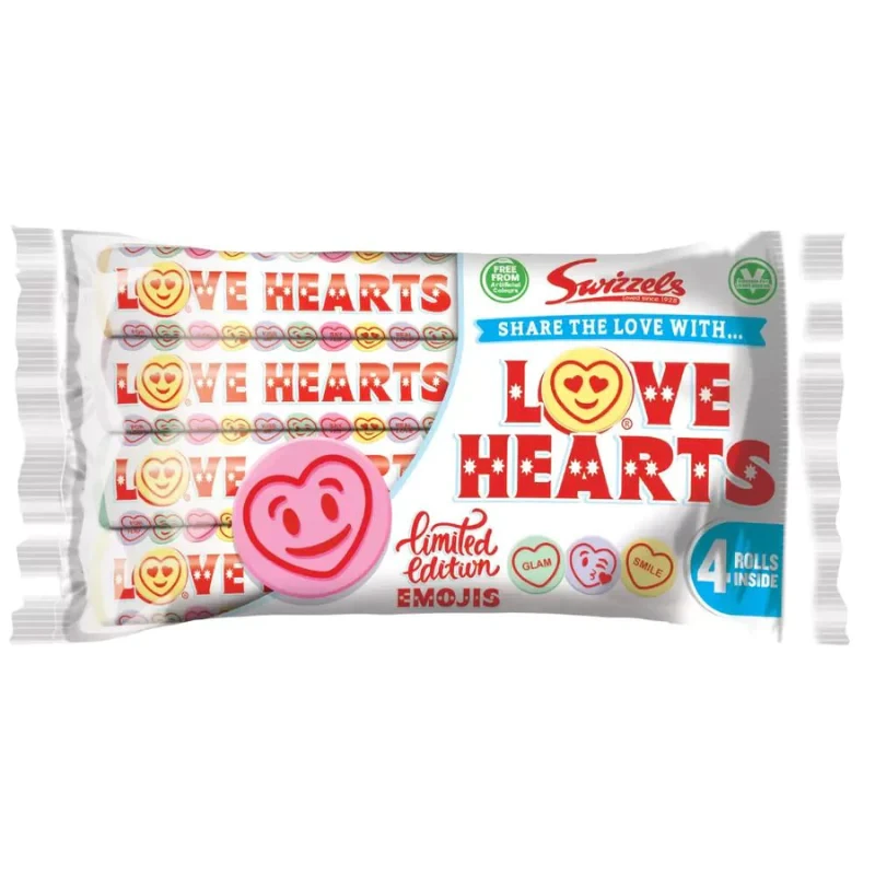Драже Swizzels Limited Edition Emojis Love Hearts 4х105 г (2114206522)