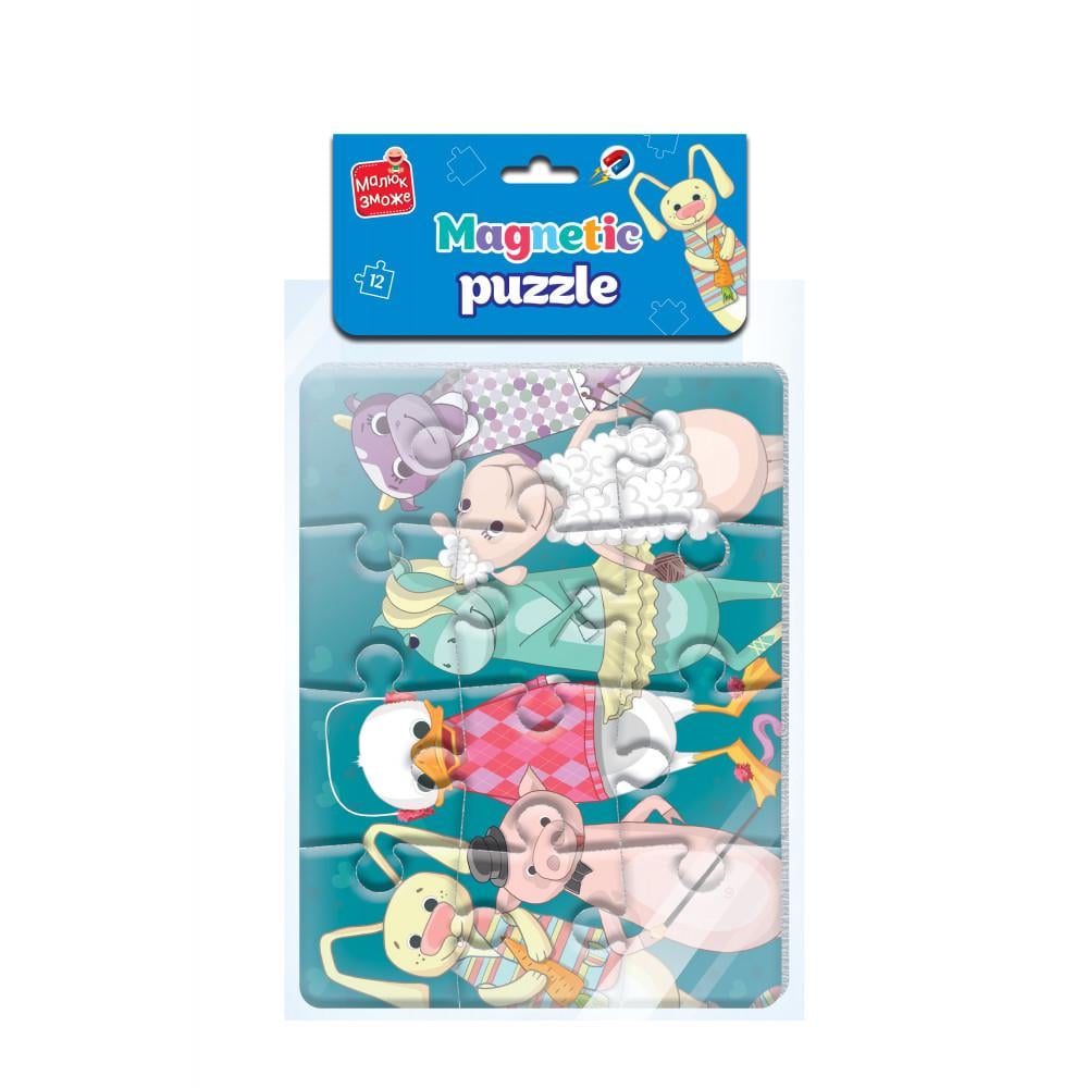 Гра розвиваюча Vladi Toys пазли магнітні А5 Малюк зможе Звірята (VT3301-01)