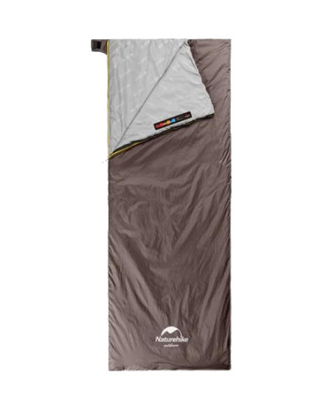 Спальник Naturehike Summer LW180 NH21MSD09 сверхлегкий левый 15 °C M Коричневый (atlantmarket_63474)