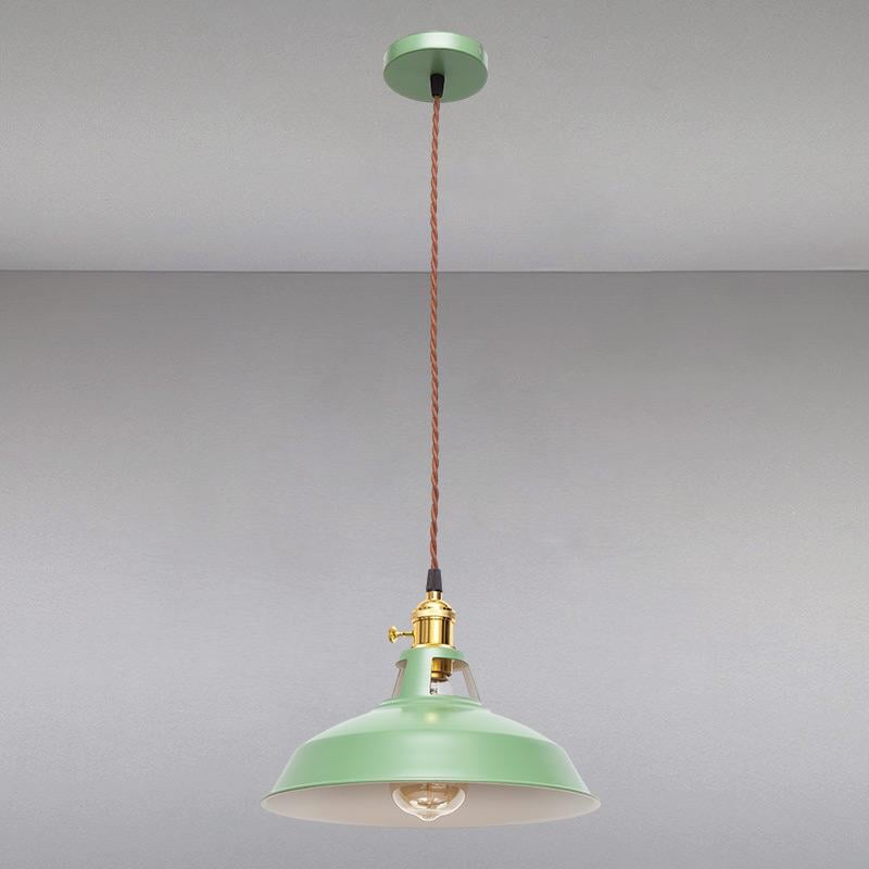 Люстра подвесная лофт Light House LS-14027 GN на одну лампу Зеленый