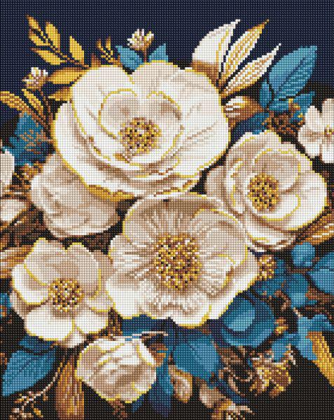 Алмазная мозаика Идейка Белая симфония с голограммными стразами AB 40x50 см (Id-AMO7996)