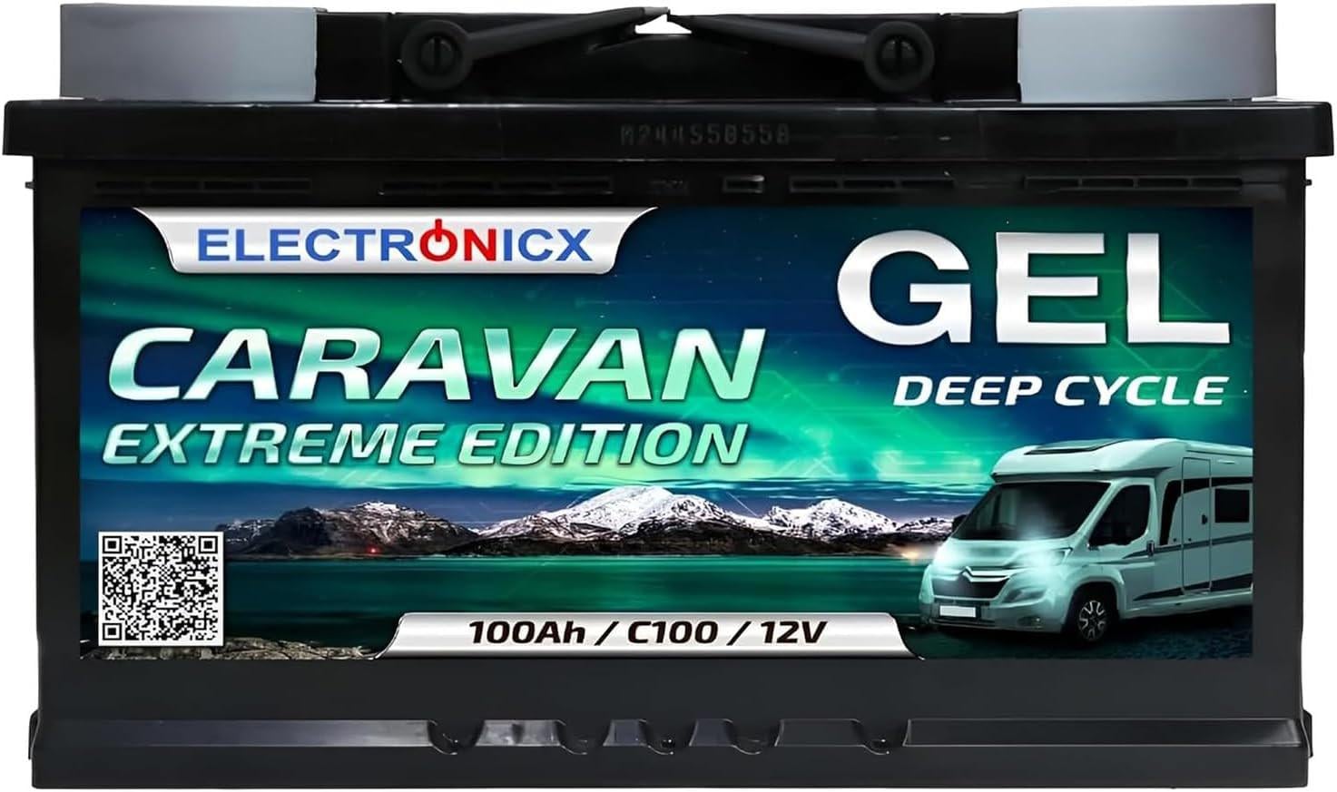 Гелевий акумулятор Electronicx Caravan Extreme Edition 100Ah 12V