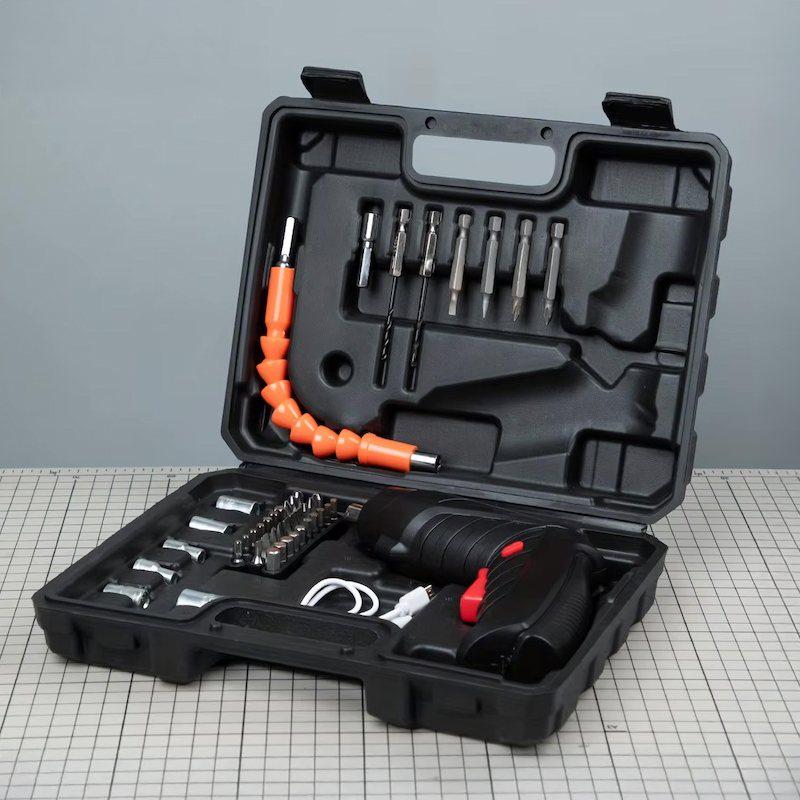 Шуруповерт трансформер LED з насадками 47в1 акумуляторний у кейсі