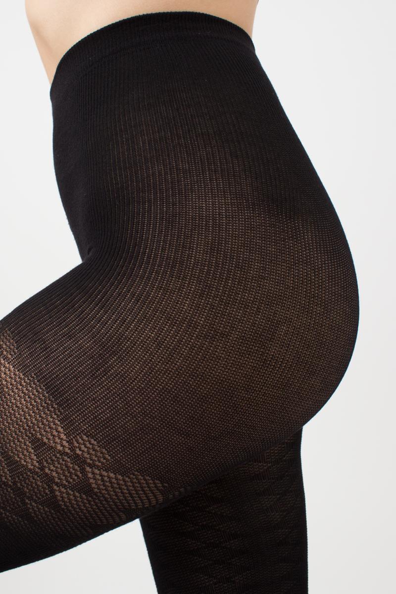 Колготки жіночі Giulia LACERY бавовняні з геометричним візерунком 60 2 Black (27067960) - фото 3 Колготки жіночі Giulia LACERY бавовняні з геометричним візерунком 60 2 Black (27067960) - фото 3