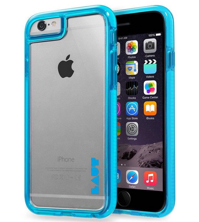 Чехол-накладка LAUT FLURO for iPhone 6/6S, Blue (LAUT_IP6_FR_BL)