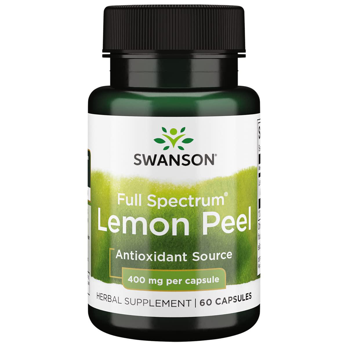 Цедра лимона Swanson Full Spectrum Lemon Peel 400 mg 60 capsules