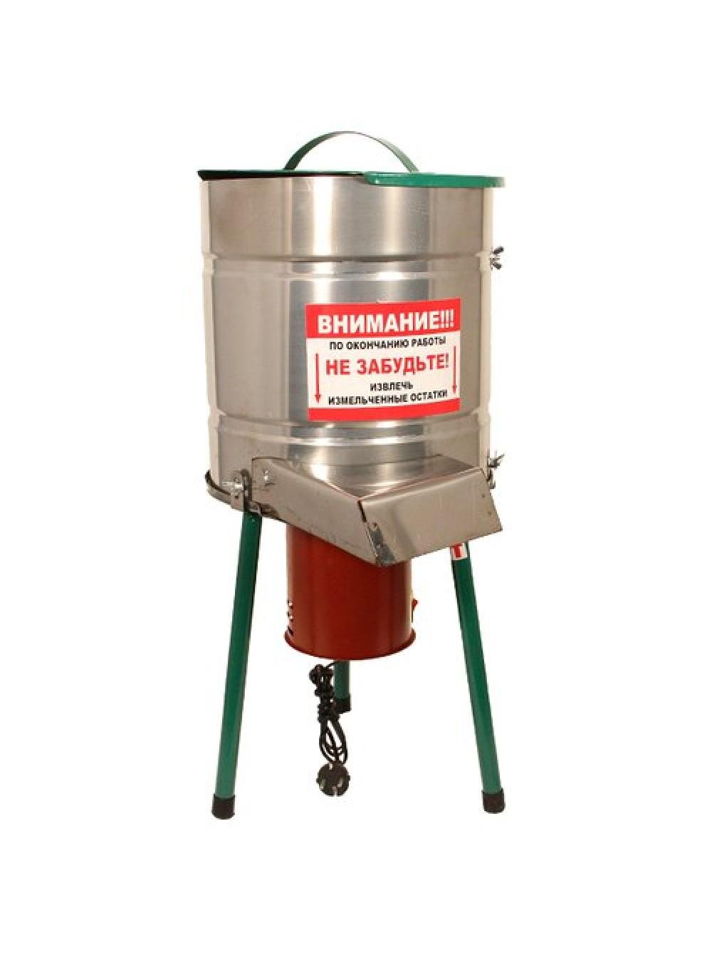 Корморезка дисковая РКС "Бочка" нержавеющая сталь 400 г/ч (юб30)