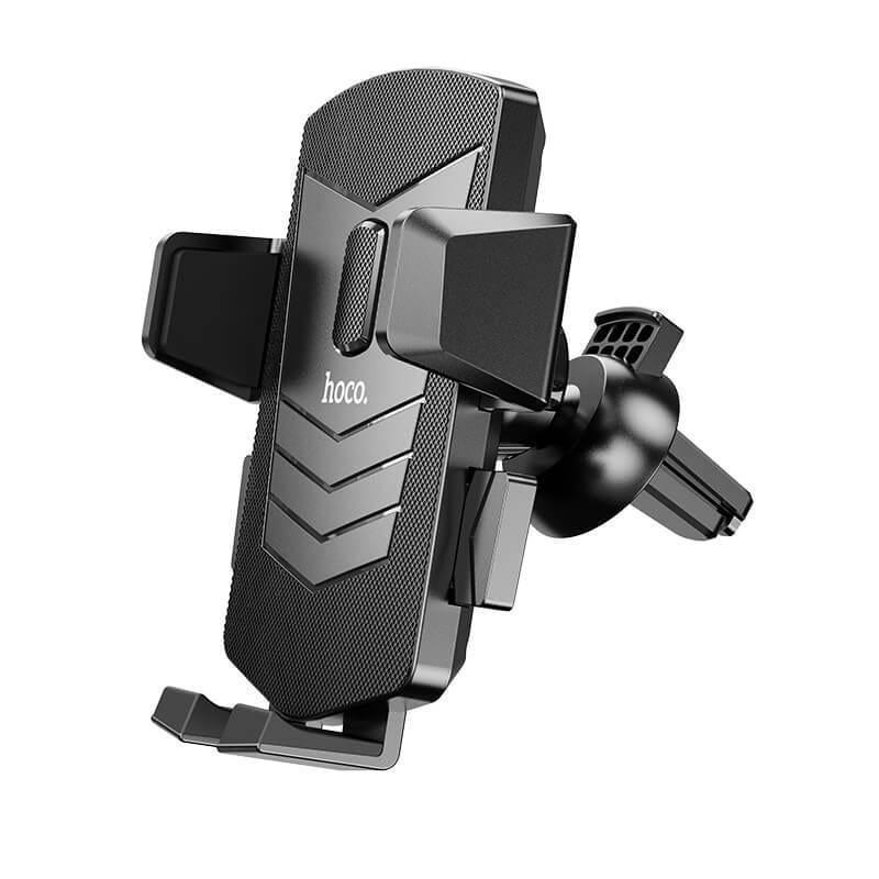 Тримач для телефона в машину Hoco самозатискний в решітку Чорний (CA86)
