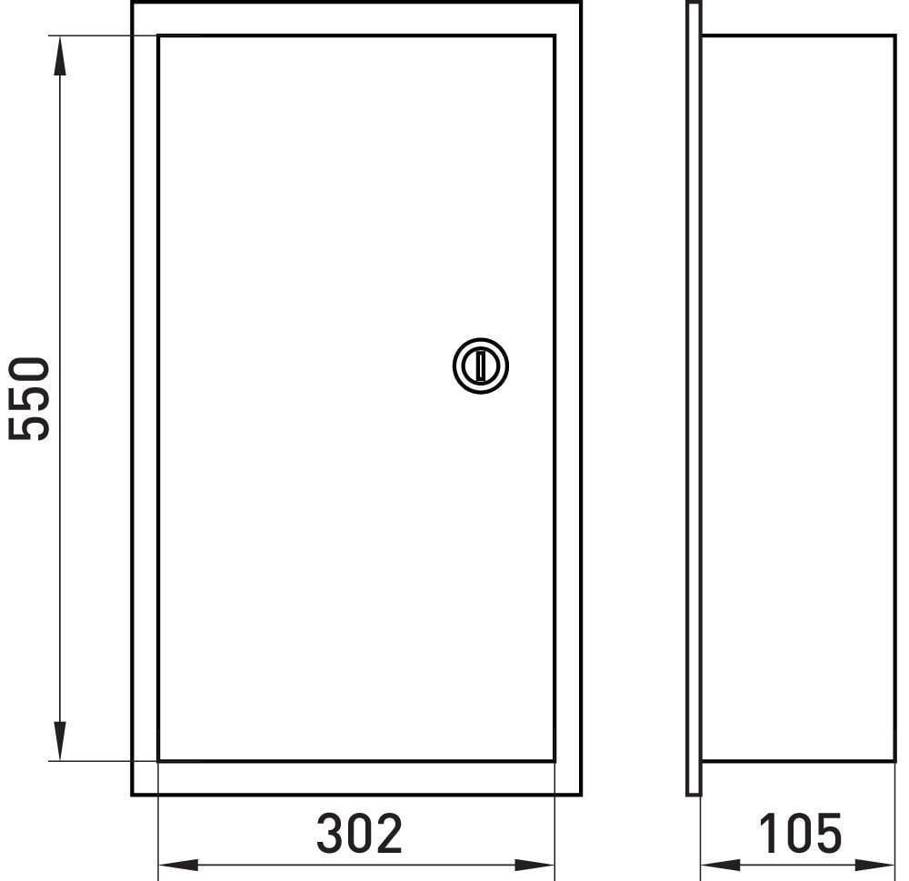 Щит розподільний E.NEXT e.mbox.stand.w.48.z 48 модулів IP30 вбудований із замком металевий 550х302х105 мм (s0100125) - фото 7