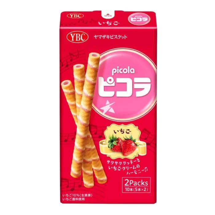 Трубочки вафельні YBC Picola Strawberry з полуничним кремом 49 г