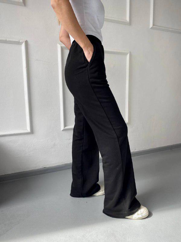 Штаны палаццо удлиненные ткань петля Ballet Grace M Черный - фото 3 Штаны палаццо удлиненные ткань петля Ballet Grace M Черный - фото 3