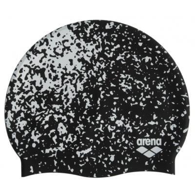 Шапка для плавання Arena PRINT 2 Уні One Size Чорний/Білий (1E368-120)