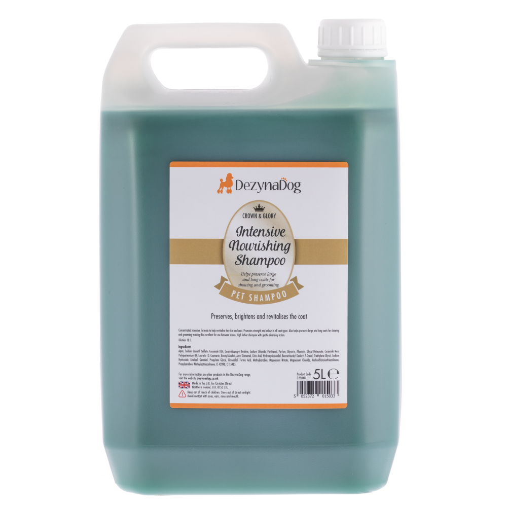 Шампунь интенсивный Dezynadog Crown Glory Intensive Nourishing для собак восстанавливающий шерсть 5 л (2523651137) Шампунь интенсивный Dezynadog Crown Glory Intensive Nourishing для собак восстанавливающий шерсть 5 л (2523651137)