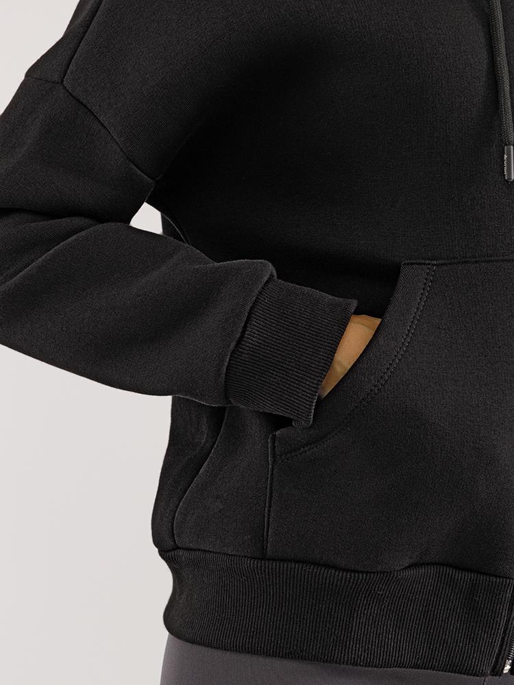 Толстовка женская ЦБ-00223886 р. 44 Черный (SKT000918553) - фото 4 Толстовка женская ЦБ-00223886 р. 44 Черный (SKT000918553) - фото 4