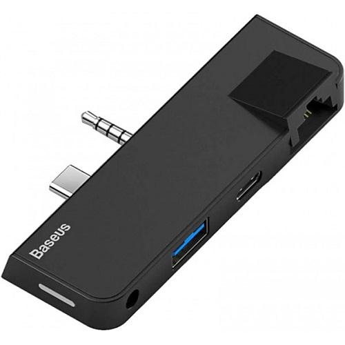 Док-станция BASEUS CAHUB-FG01 USB3.1 Type-C/3.5 mm Черный - фото 4