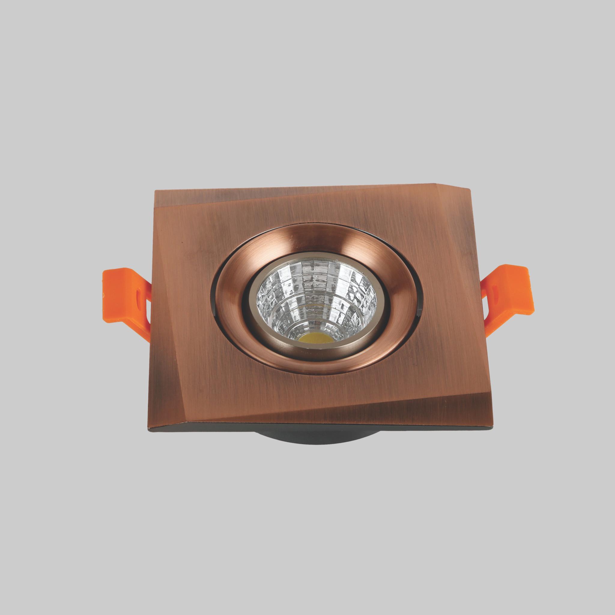 Светильник Square квадратный 9 см бронза Красный