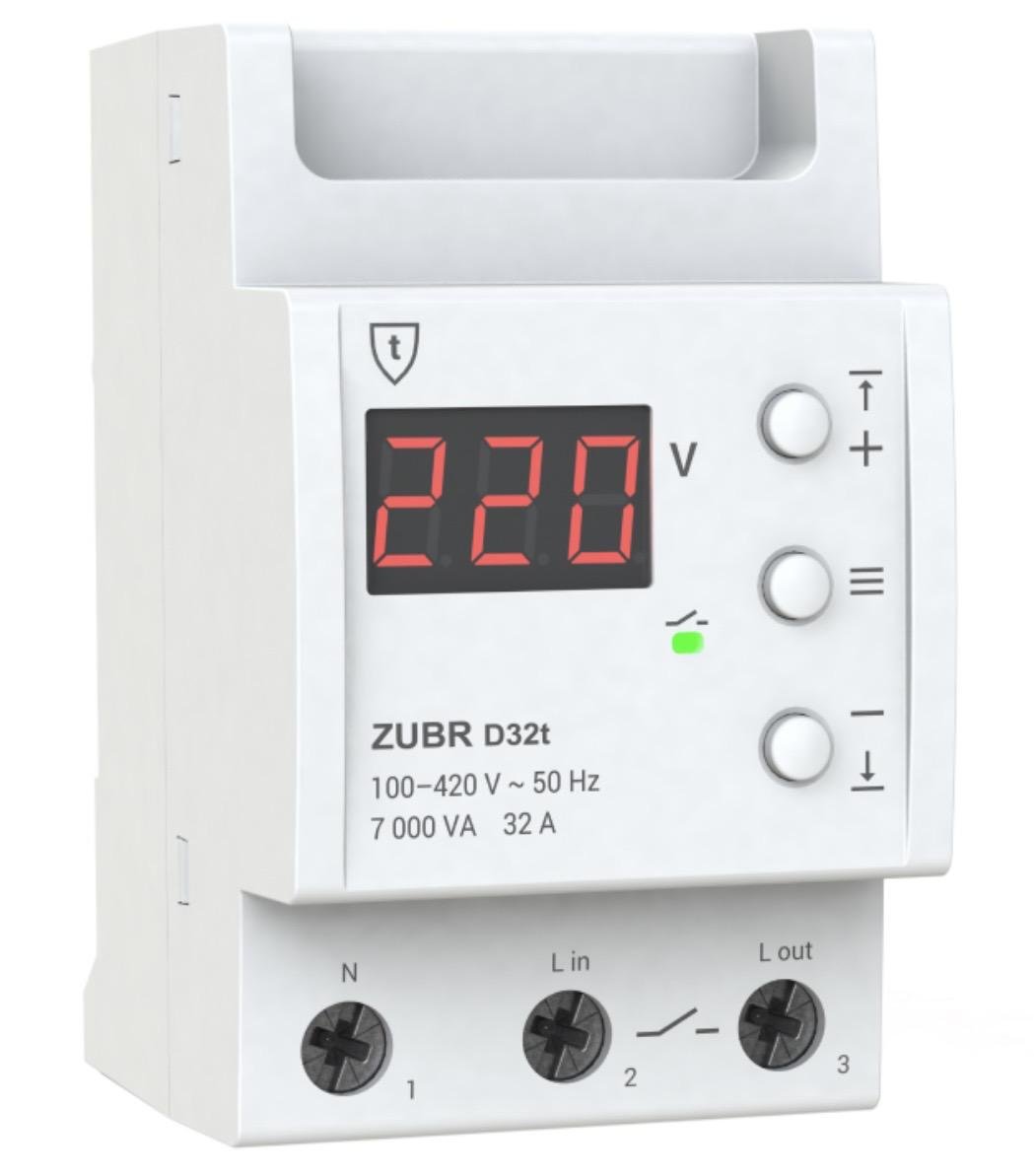 Реле напруги однофазне ZUBR D32 t (577483)