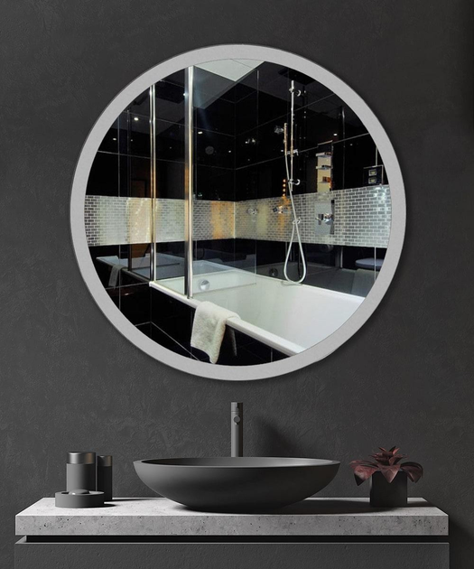 Дзеркало L SR Німб без підсвічування 600х600 мм (11440586)