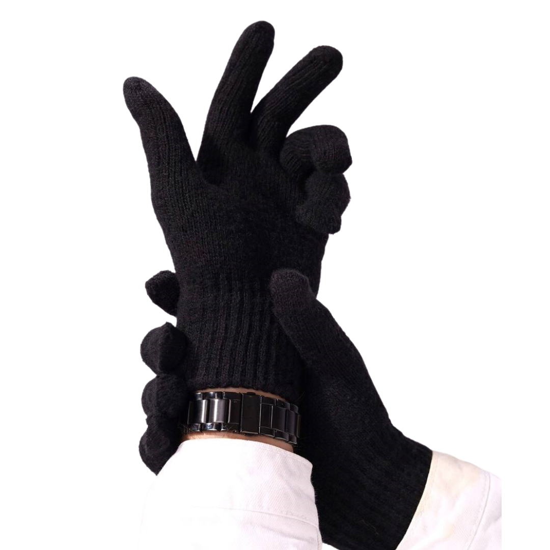 Рукавицы мужские зимние черные (12713124)