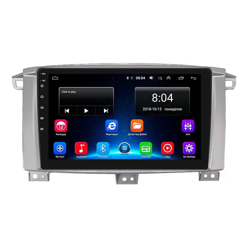Автомагнітола штатна Lesko Wi-Fi для Toyota Land Cruiser 100 Series Рестайлінг 1 2002-2005 2/32Gb 9" (1653164017)