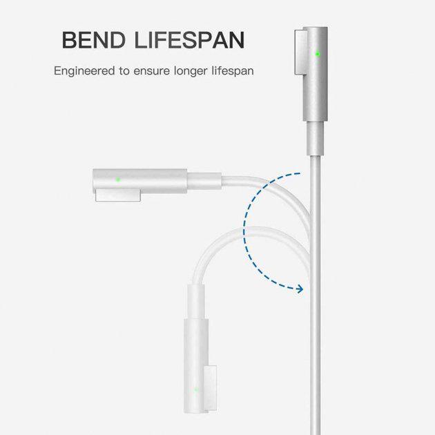 Зарядний пристрій Foxconn для Macbook magsafe 45W Apple (310200078) - фото 7